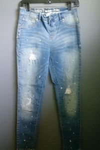 Justice distressed jeggings size 14 and a half
